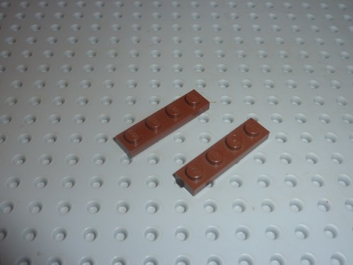 Lego oldbrown plate 1x4 - lego,