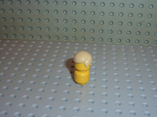 Lego minifig hair - hair, tan