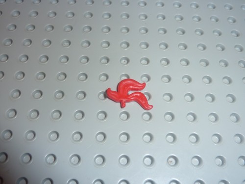 Lego minifig helmet red plume - helmet,